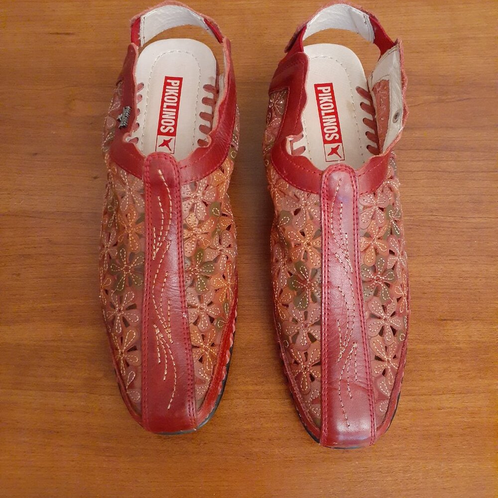 Pikolinos Lasercut Floral Slingback Shoe